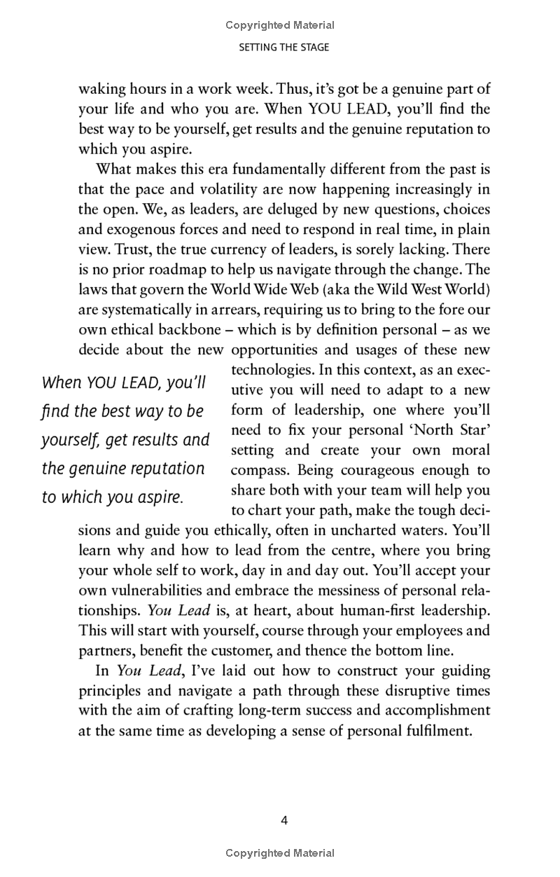 you lead: how being yourself makes you a better leader