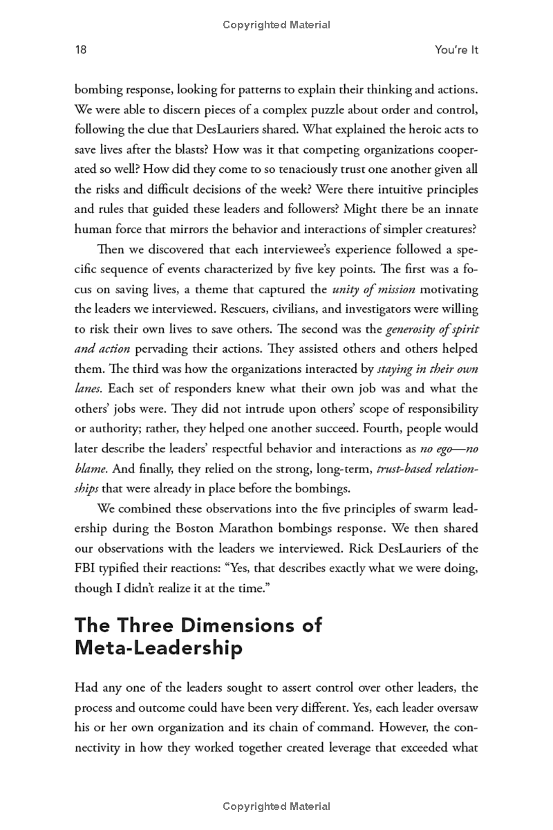 you're it: crisis, change, and how to lead when it matters most