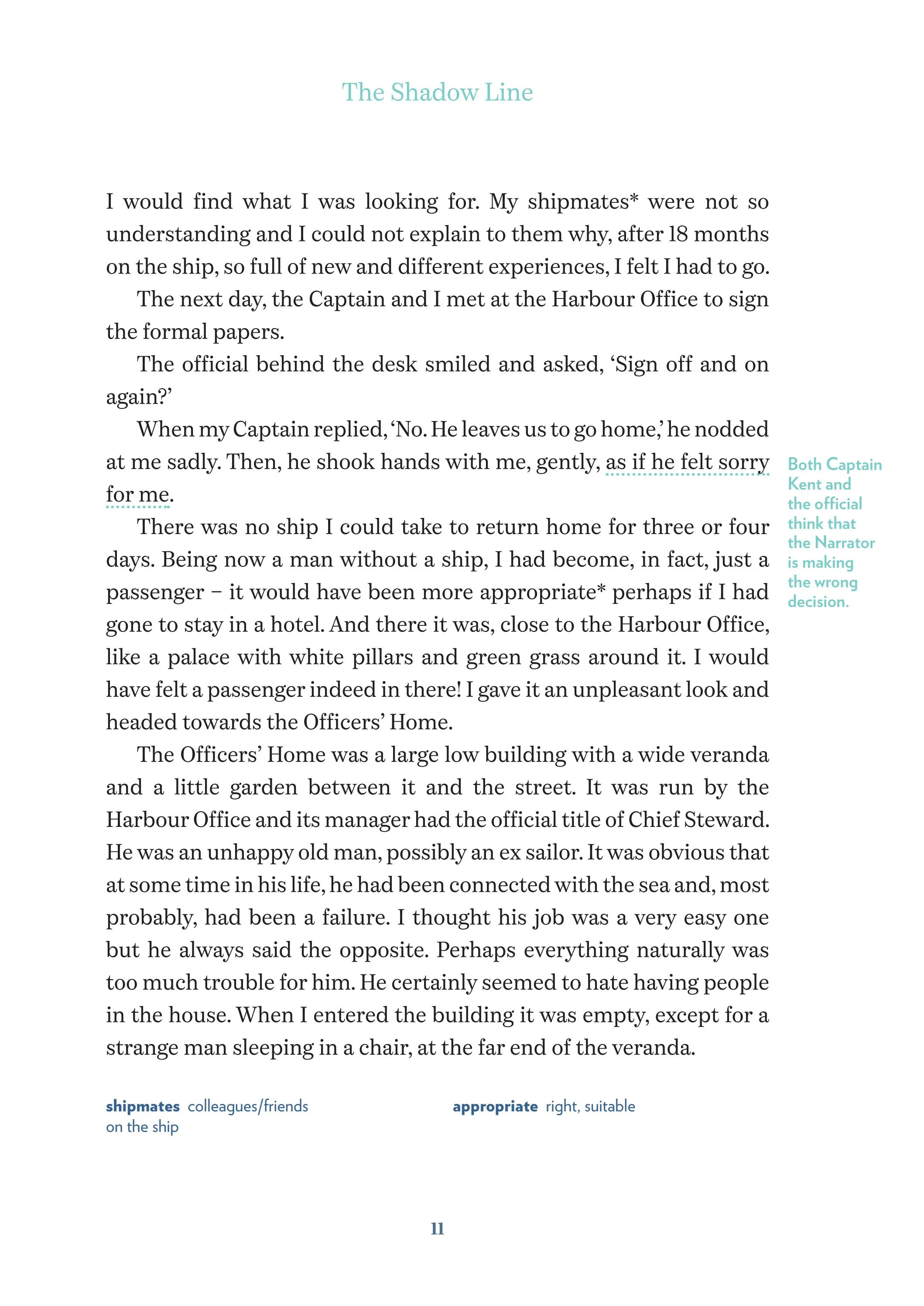 young eli readers - the shadow line - stage 4 b2 - downloadable audio files