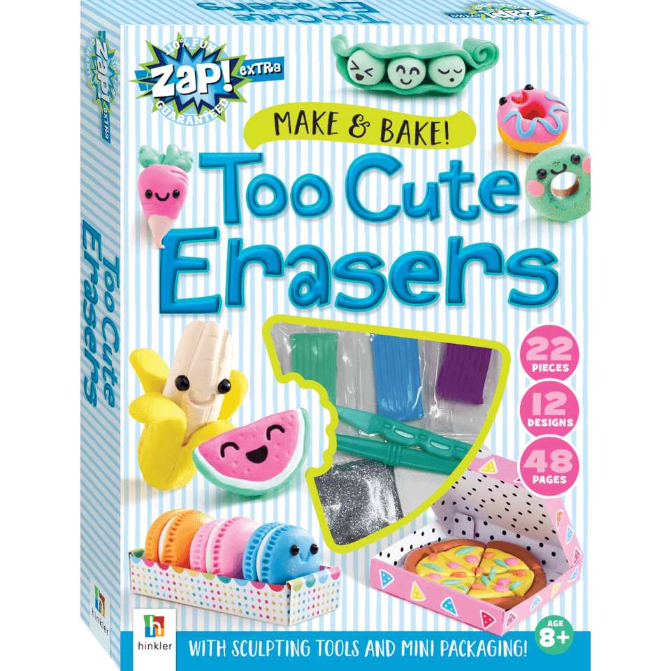 zap! extra make & bake! too cute erasers