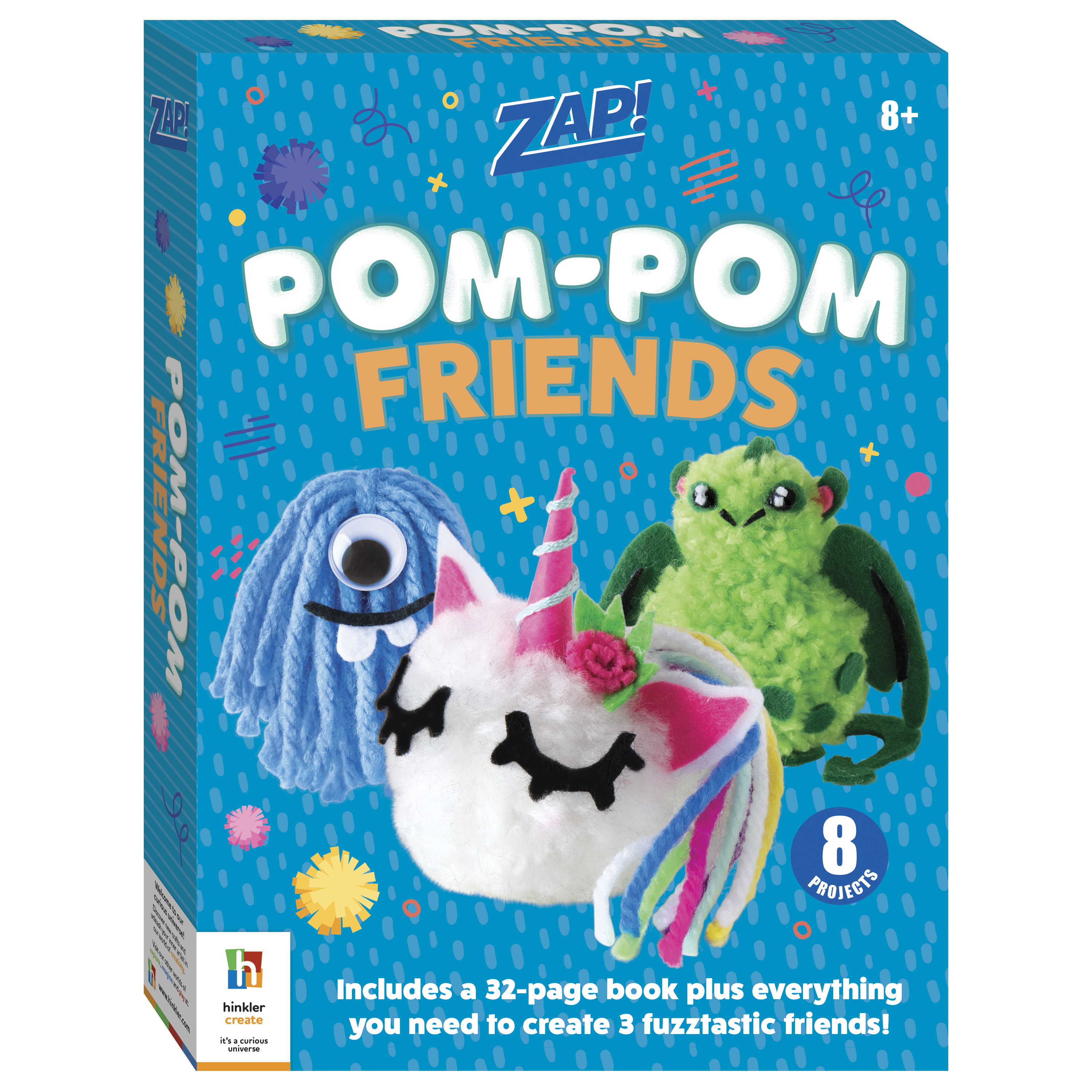 zap! pom-pom friends kit