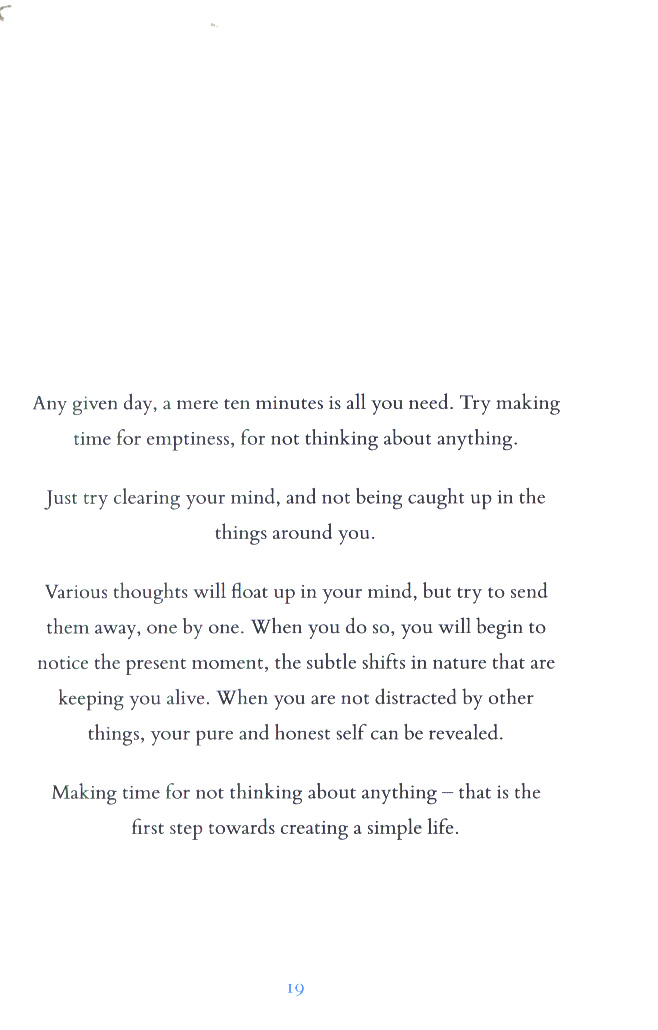 zen: the art of simple living