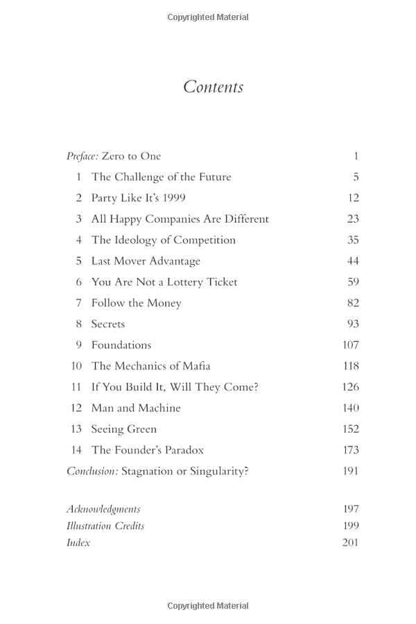 zero to one : notes on start ups, or how to build the future