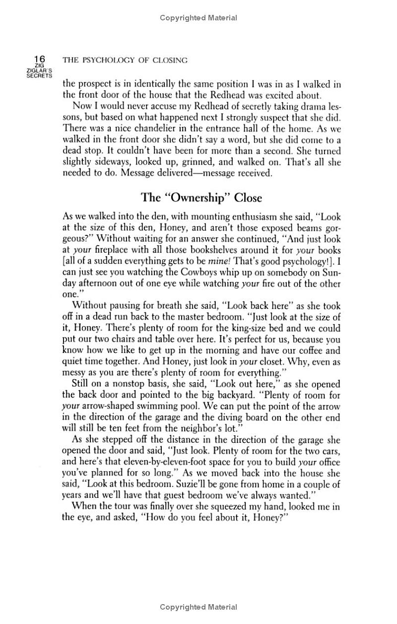 zig ziglar's secrets of closing the sale