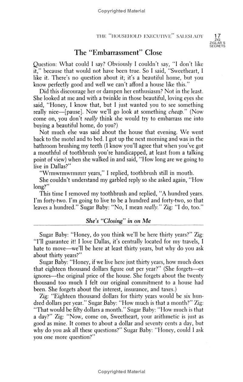 zig ziglar's secrets of closing the sale