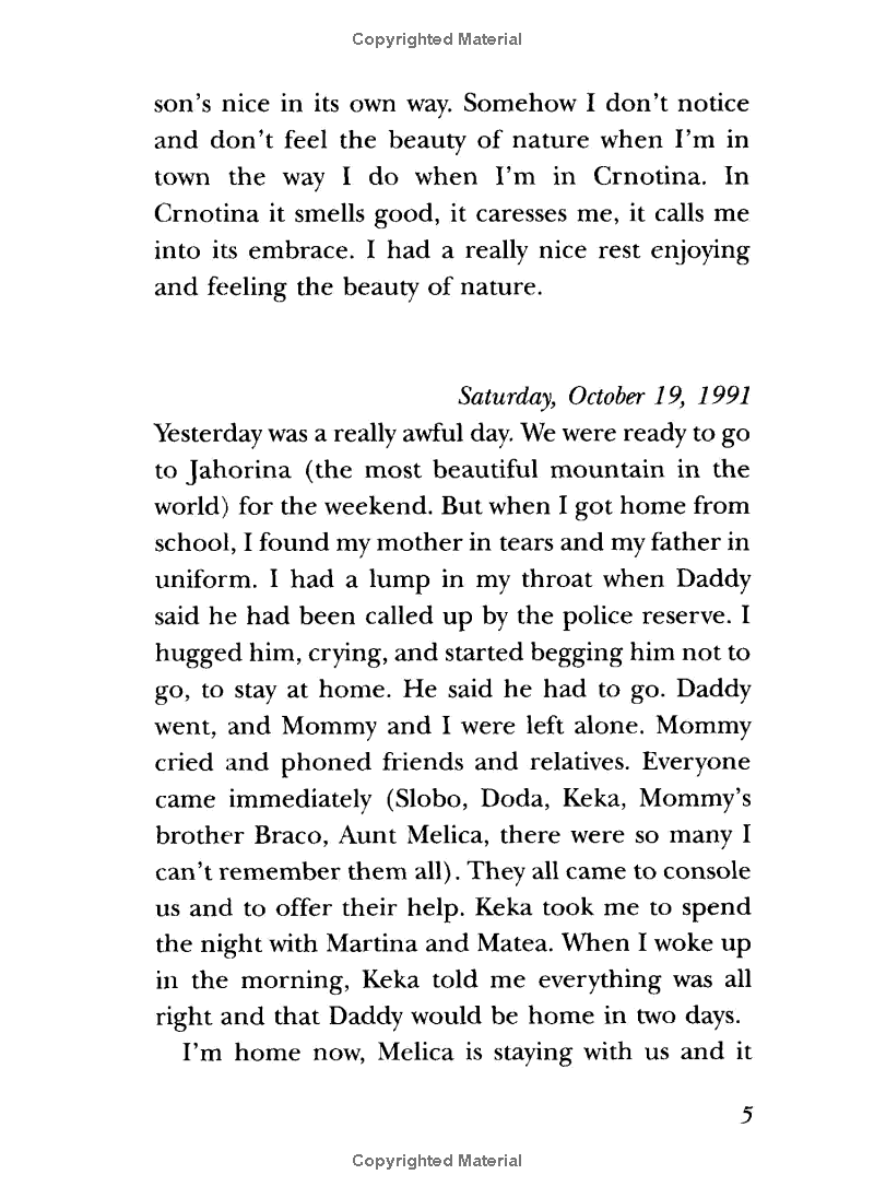 zlata's diary: a child's life in sarajevo