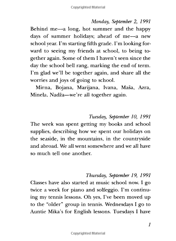 zlata's diary: a child's life in sarajevo