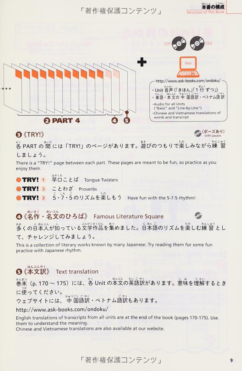 にほんご音読トレーニング cd2枚付 nihongo on doku toreningu