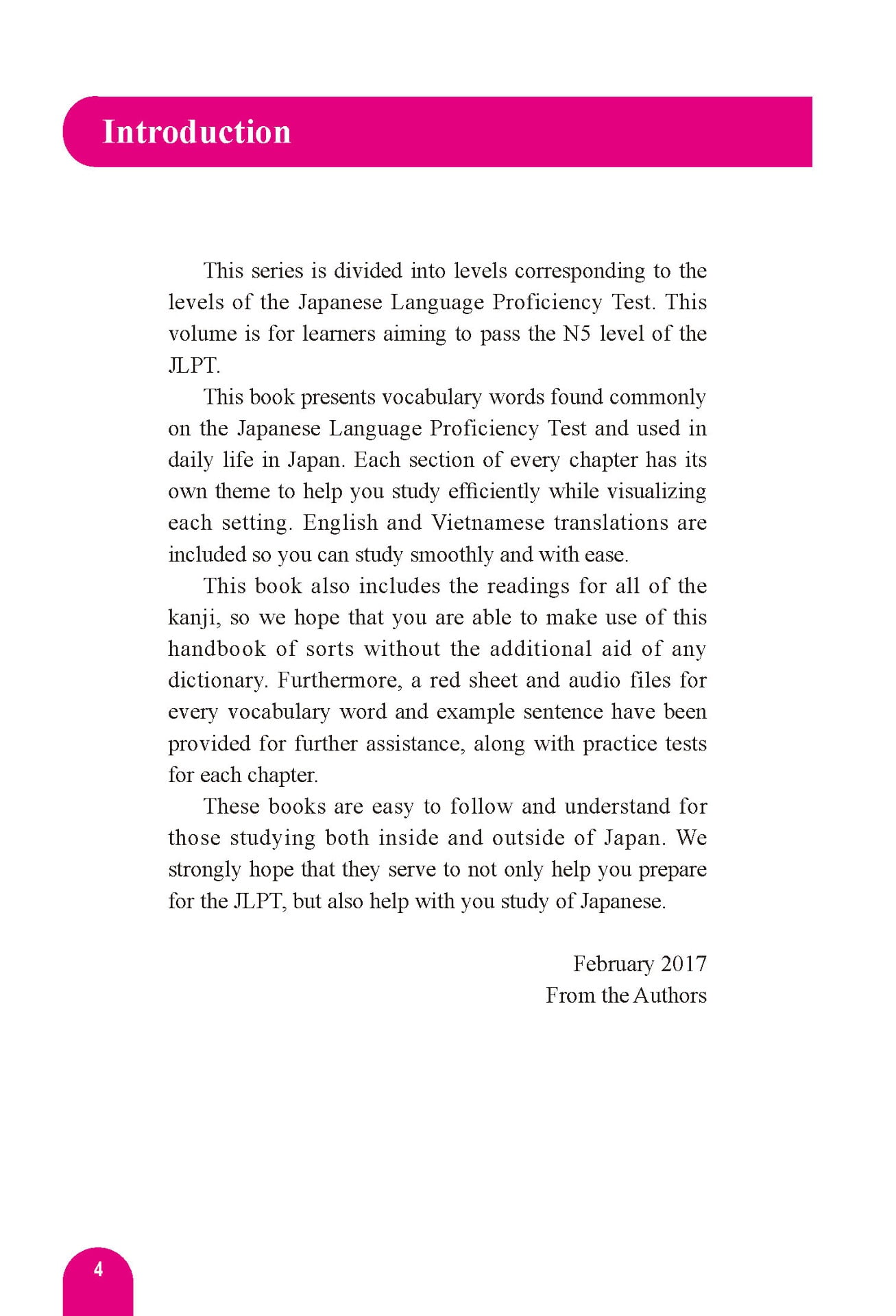 はじめての日本語能力試験 n5単語1000 hajimete no nihongo nouryoku shiken n5 tango 1000(english/vietnamese edition)