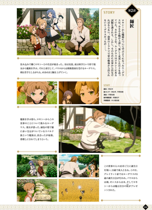 アニメ 無職転生 ~異世界行ったら本気だす~ 完全設定資料集 - anime mushoku tensei complete art works illustration book