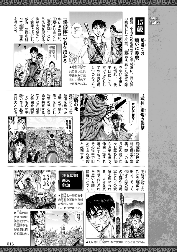 キングダム 公式ガイドブック 第 3 弾 戦国七雄人物録 - kingdom official guidebook vol.3