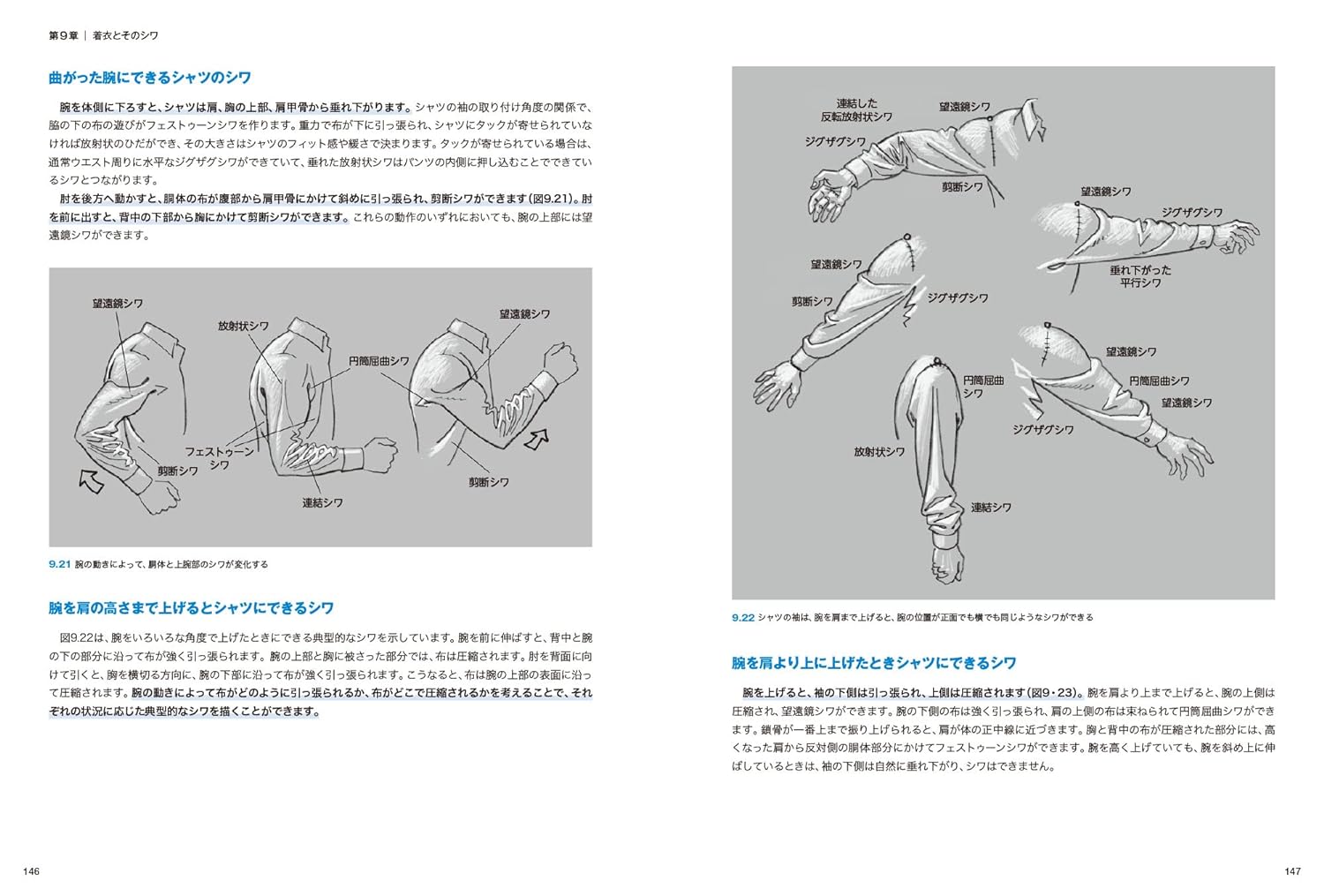 シワの描き方マスターガイド リアルで美しいシワ表現を描く - shiwa no egaki kata master guide realde utsukushi shiwa hyogen wo egaku - original title: the art of drawing folds