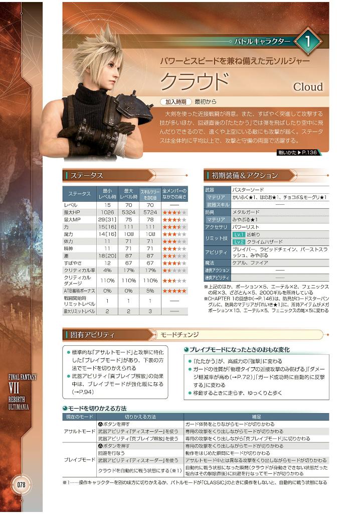 ファイナルファンタジーvii リバース アルティマニア - final fantasy vii rebirth ultimania