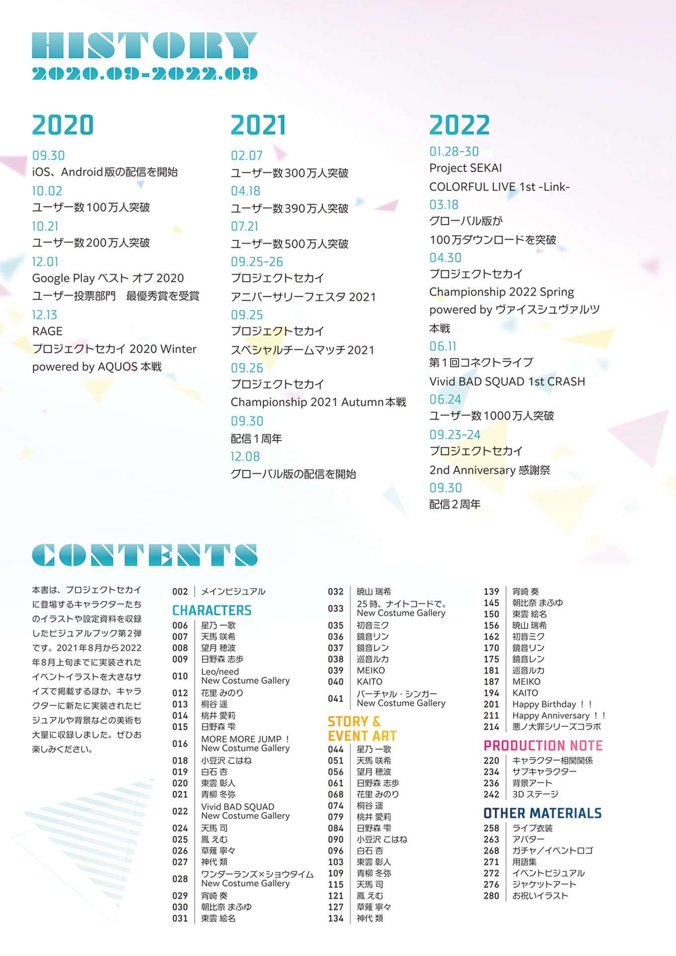 プロジェクトセカイ カラフルステージ! feat. 初音ミク 公式ビジュアルファンブック - project sekai colorful stage! feat. hatsune miku official visual fan book vol.2