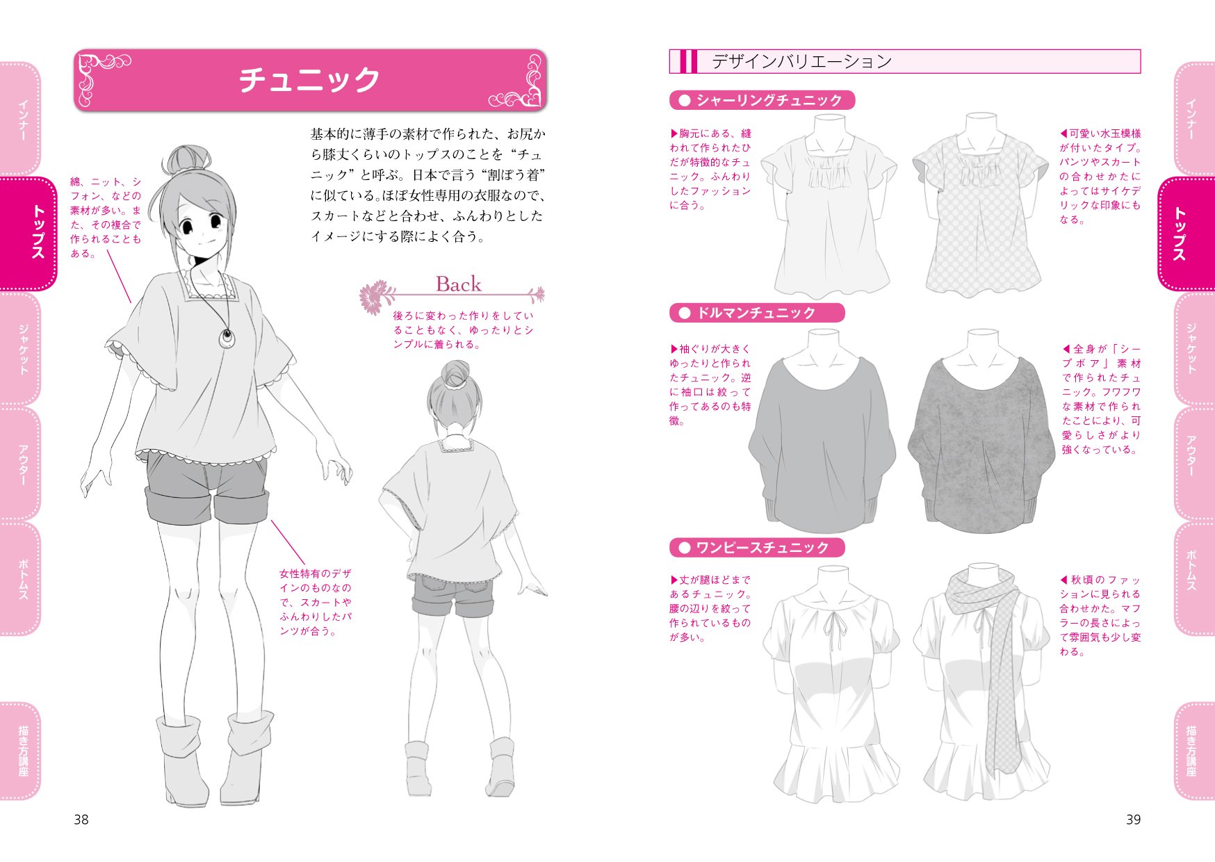 マンガキャラの服装資料集 - manga kyara no fukusou shiryoushuu joshi kajuaru - the collection of dress data of a comics character
