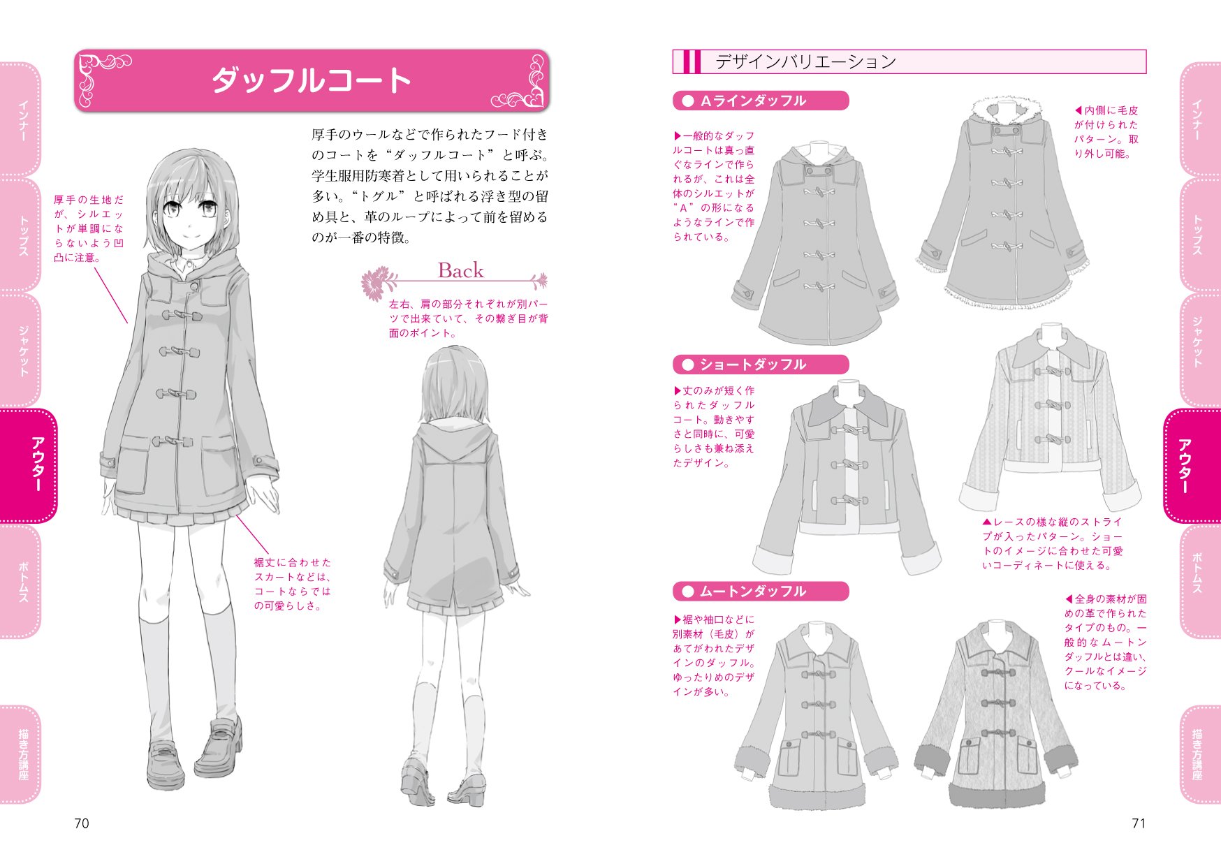 マンガキャラの服装資料集 - manga kyara no fukusou shiryoushuu joshi kajuaru - the collection of dress data of a comics character