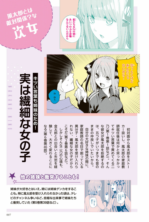 五等分の花嫁 キャラクターブック ニ乃 (kcデラックス) go toubun no hanayome kyarakutaabutu