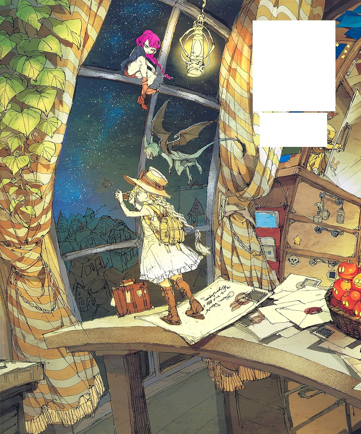 出水ぽすかアートブック 『postcard planet』 - posuka demizu artbook: postcard planet