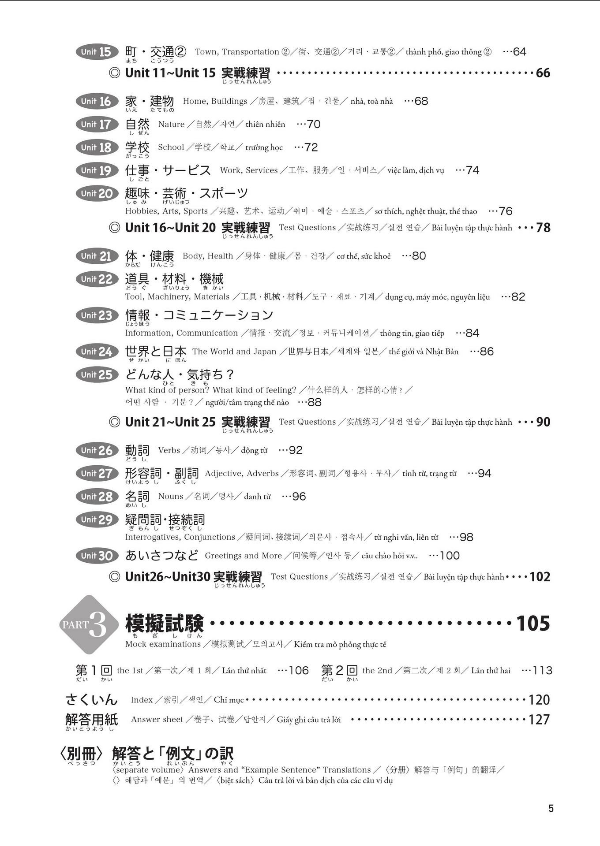 日本語能力試験問題集 n5 語彙スピードマスター - the workbook for the japanese language proficiency test quick mastery of n5 vocabulary
