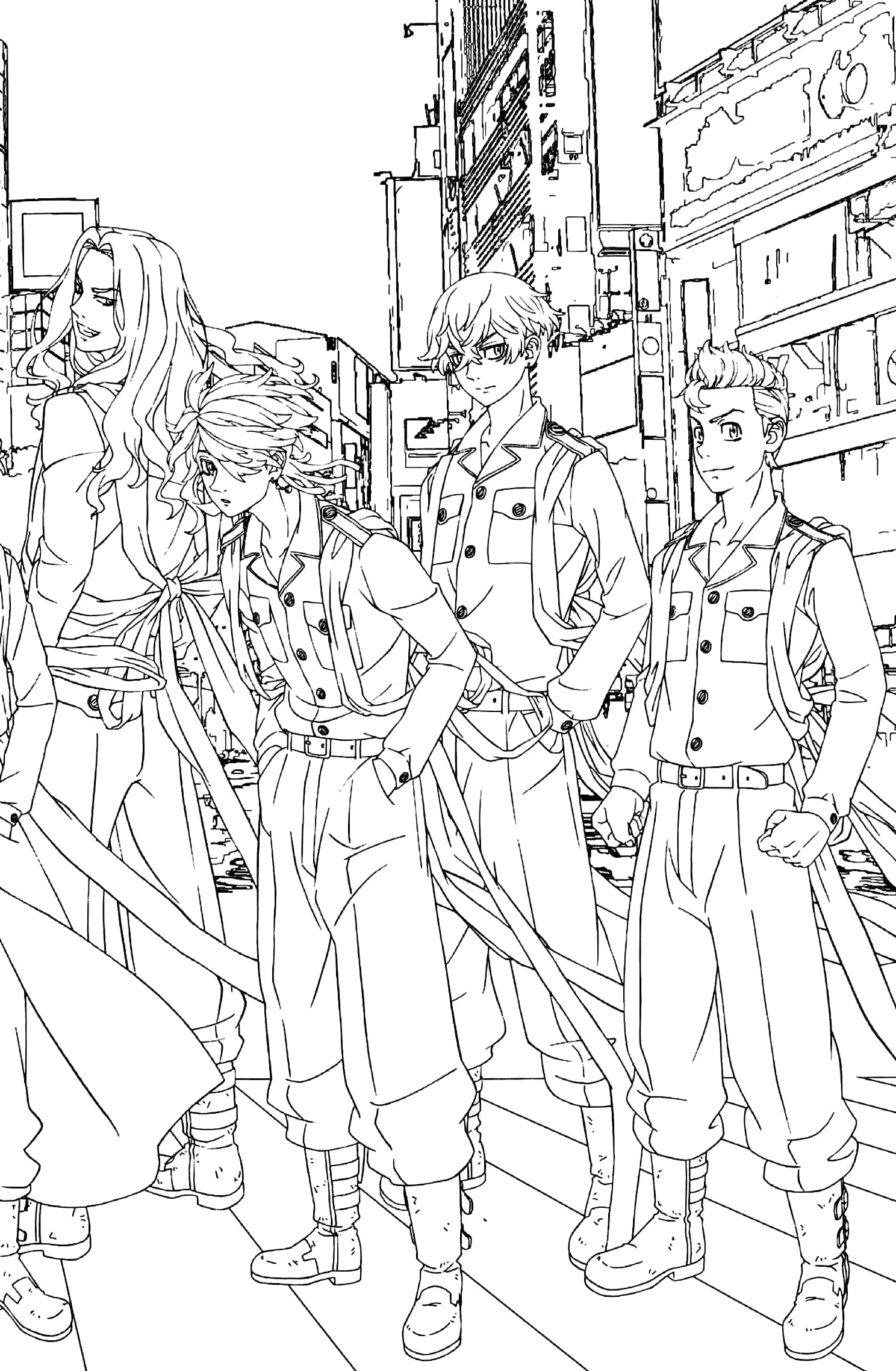 東京リベンジャーズ ぬりえポストカードブック アニメ版 - tokyo revengers nurie postcard book anime version