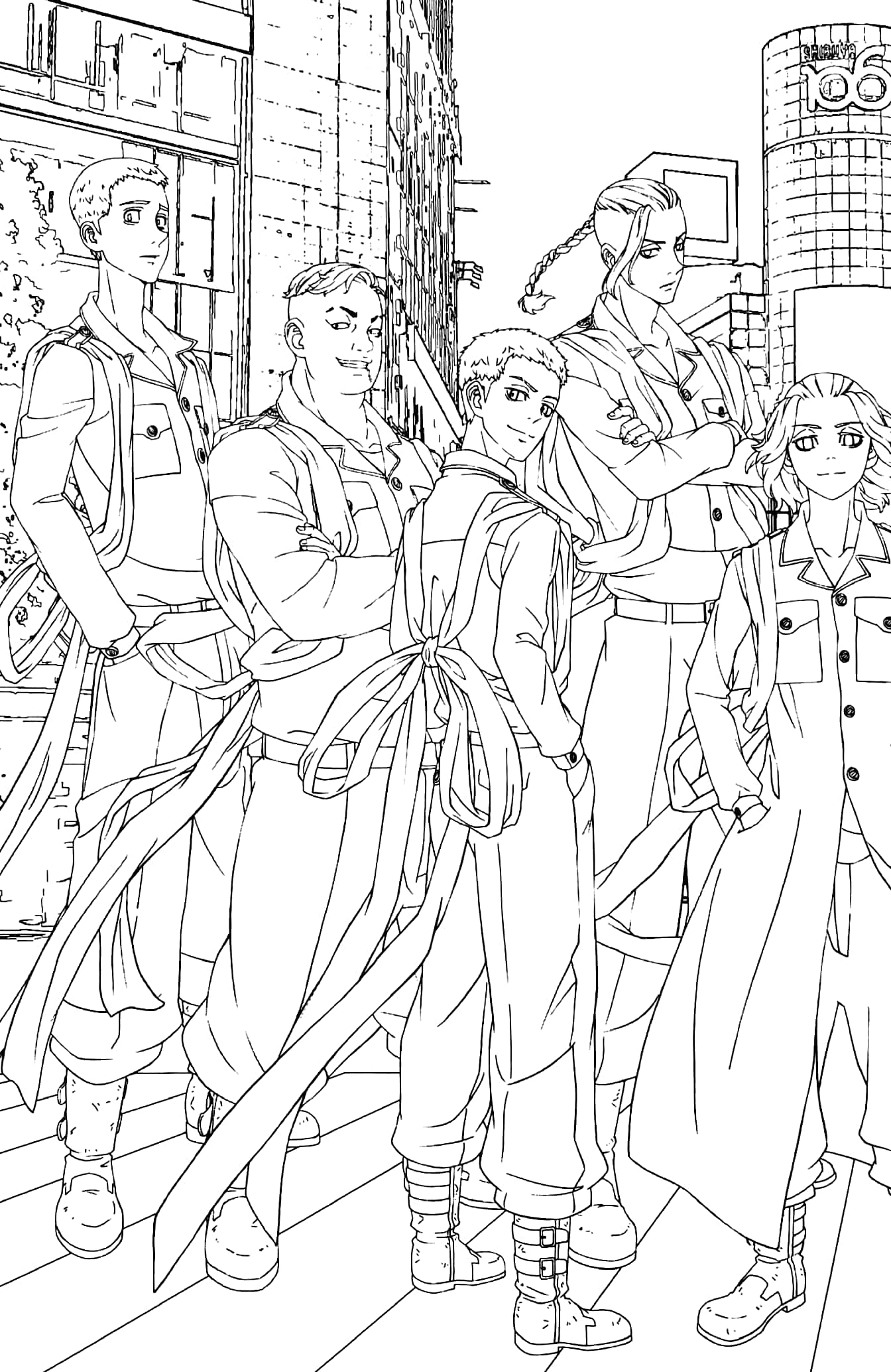 東京リベンジャーズ ぬりえポストカードブック アニメ版 - tokyo revengers nurie postcard book anime version