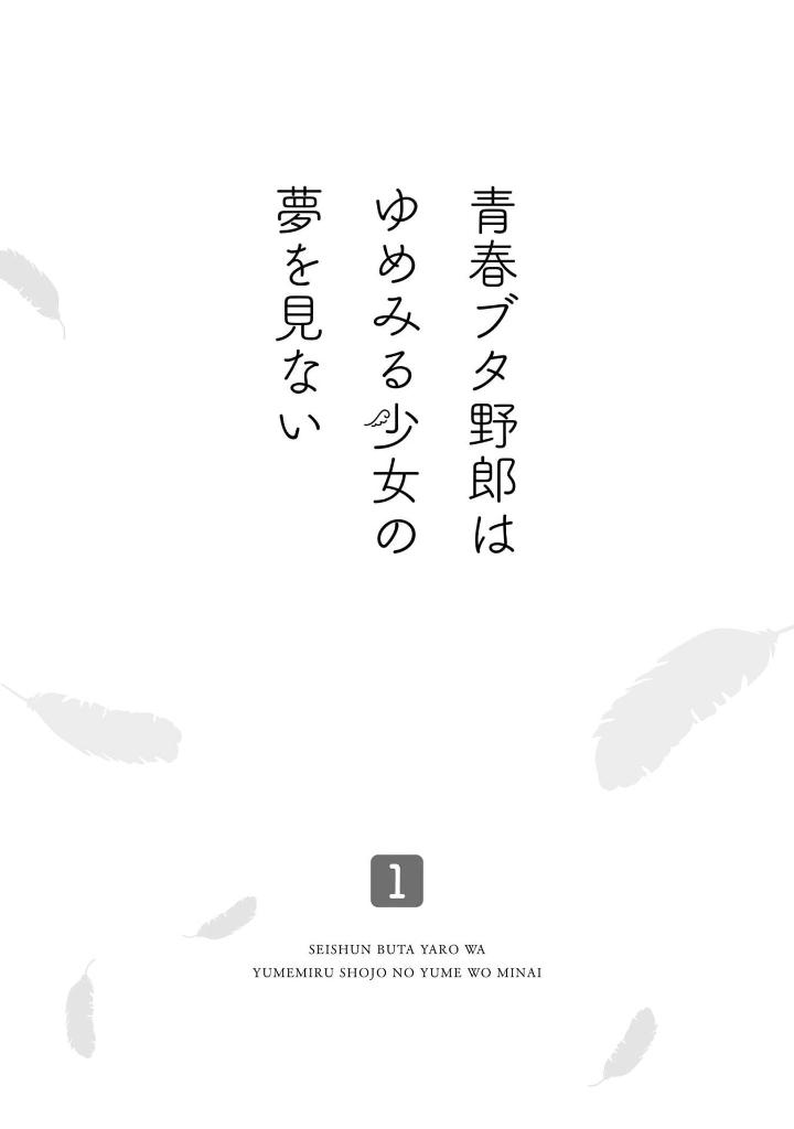 青春ブタ野郎はゆめみる少女の夢を見ない - seishun buta yaro wa yumemiru shojo no yume wo minai 1