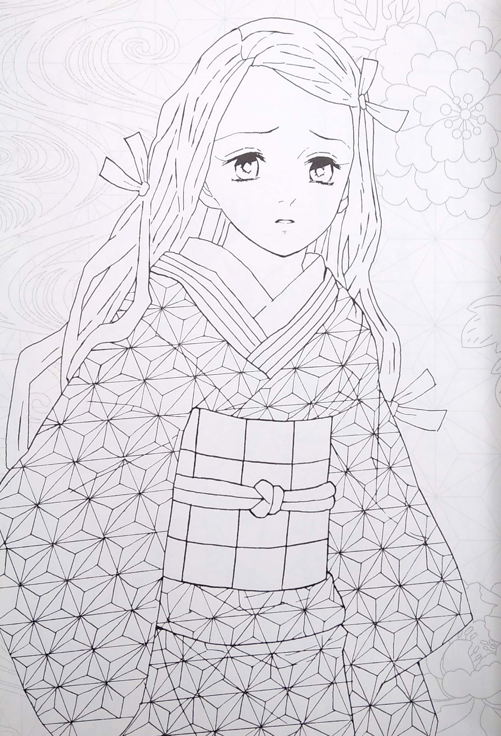 鬼滅の刃 塗絵帳 -紅 kimetsu no yaiba nuriechou beni