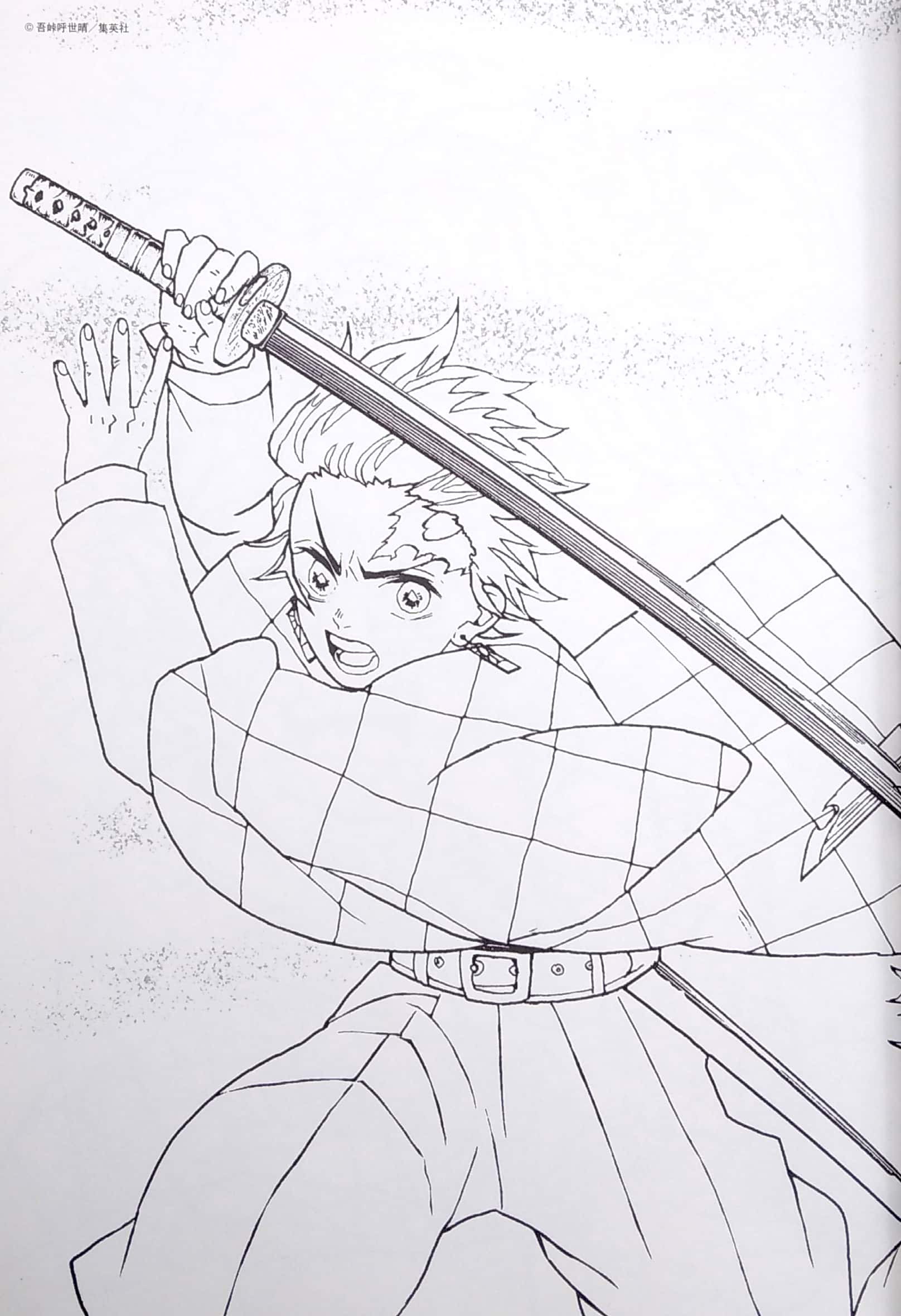 鬼滅の刃 塗絵帳 -蒼 kimetsu no yaiba nuriechou ao