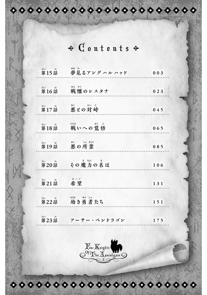 黙示録の四騎士 3 - mokushiroku no yonkishi 3 - four knights of the apocalypse 3